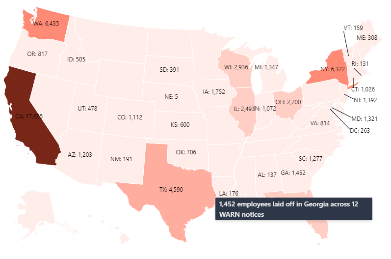 Layoffs in Georgia 2024.