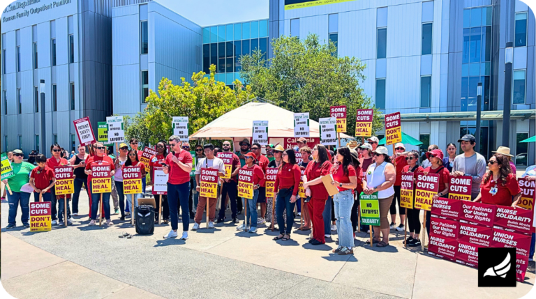 Nurses Now Rally at UCSD Health Amid Layoff Staffing Crisis