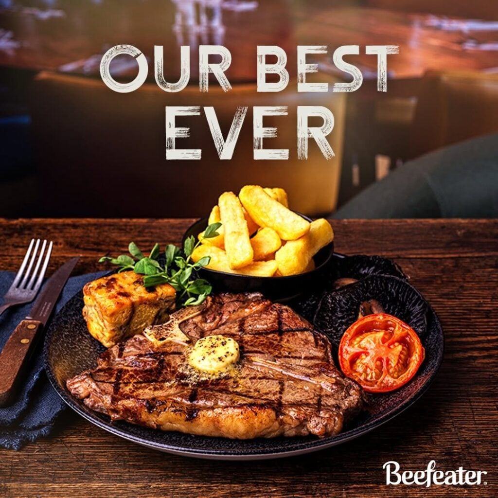 Beefeater steakhouse.